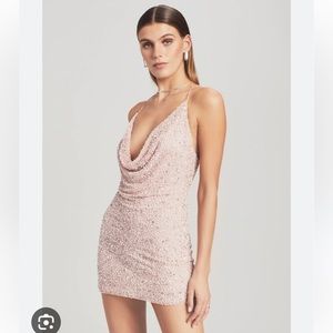 Retrofete mich dress- light pink XS